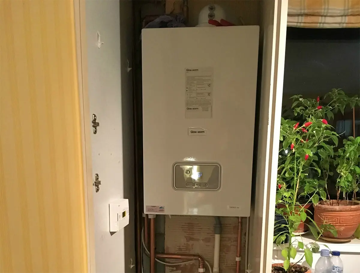 Glow-worm energy boiler installation after