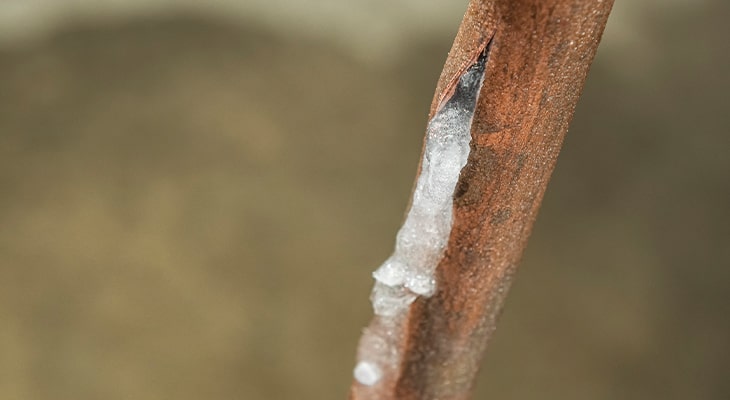 frozen pipes UK